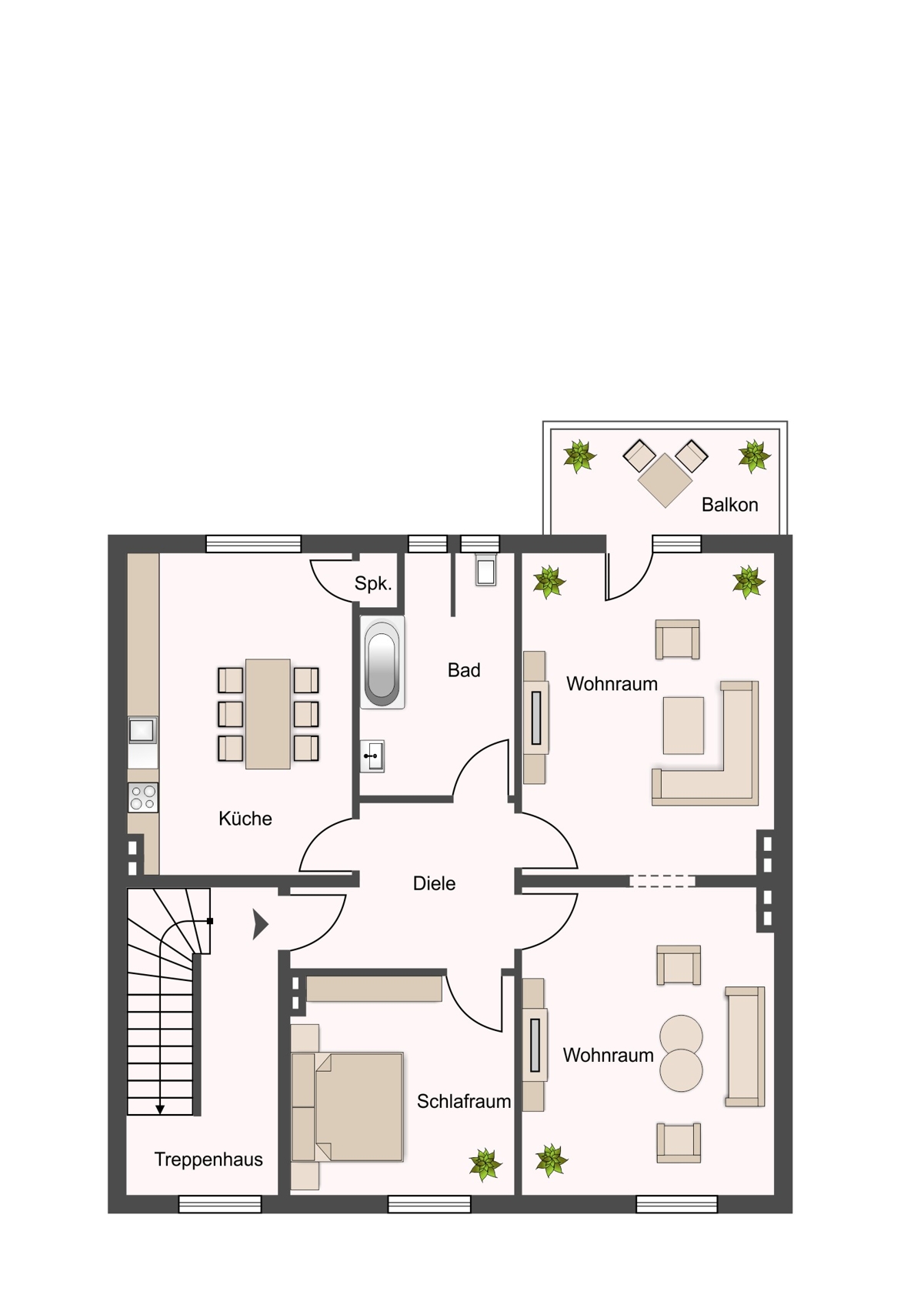 Grundriss 1. Obergeschoss